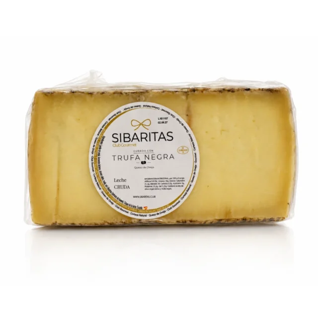 medio queso curado con trufa